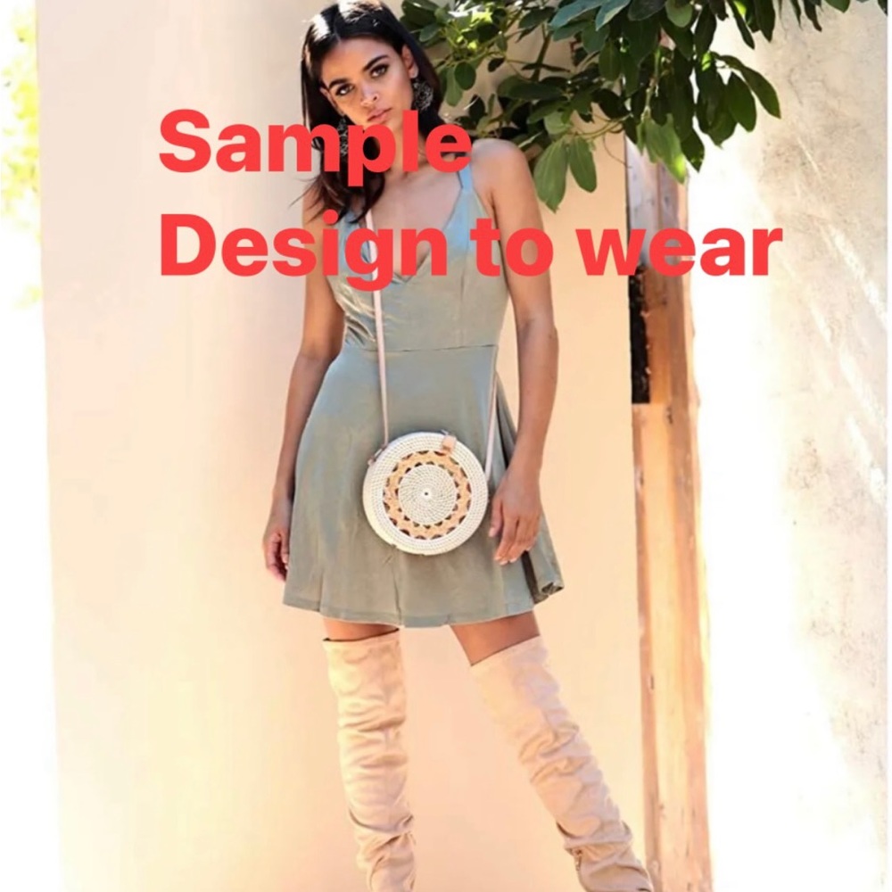 Round Handmade Rattan Bag - Picture 8 of 12